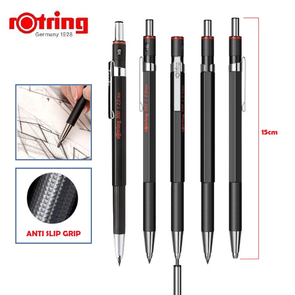 

Pensil Mekanik Rotring 2.0 / Pensil Mekanik Rotring 0.7 / Mechanical Pencil Rotring ORIGINAL / Pensil Cetek Rotring