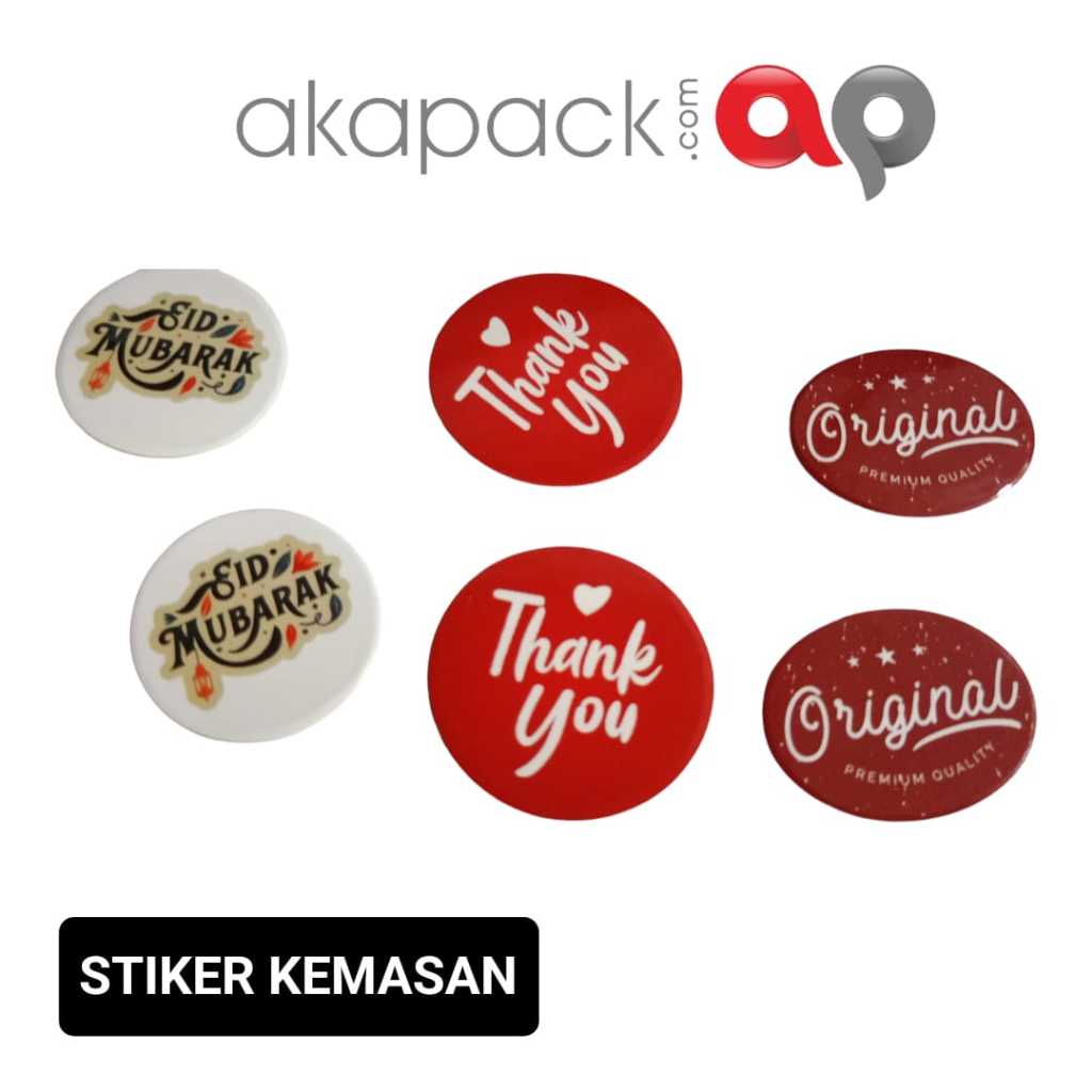 

(100pc) Stiker Label Bulat , Oval / Stiker Thank You / Stiker Kemasan