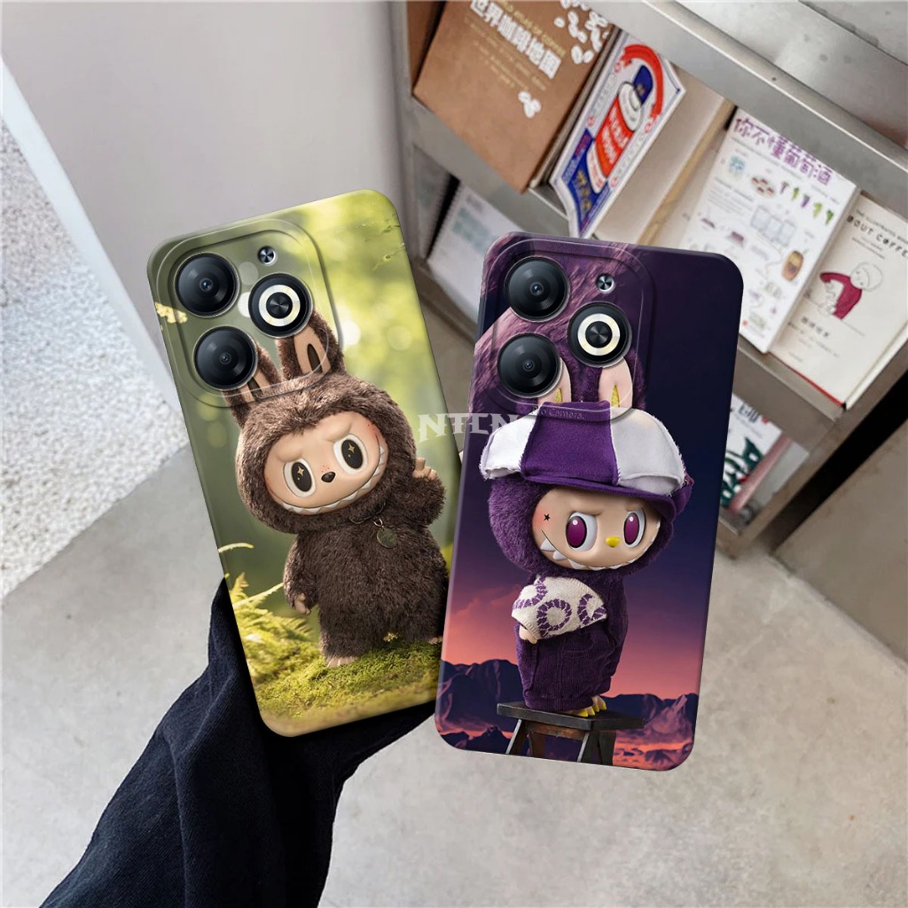Case Hp LABUBU Viral B untuk 022 TECNO SPARK 20 Pro Plus 20 Pro 20C 10 10C 10 Pro GO 2023 8C Pova 4 
