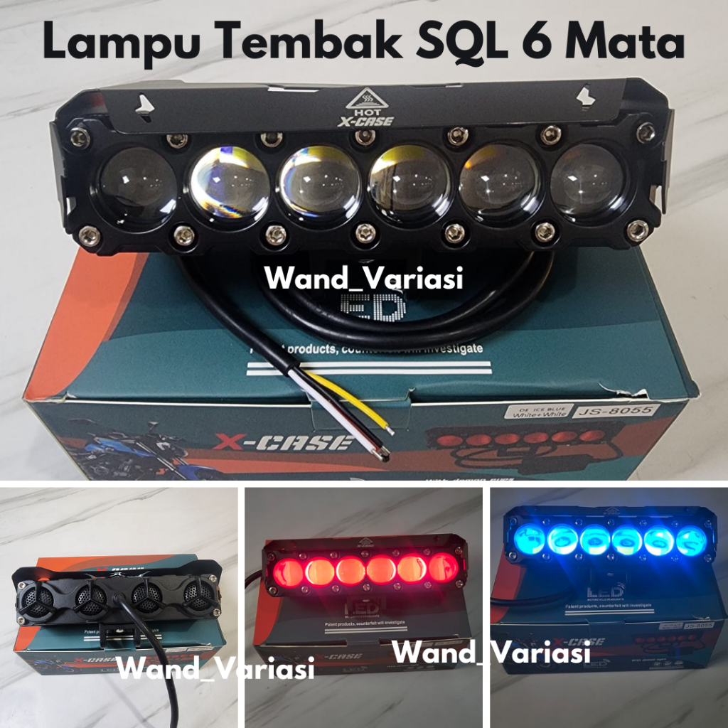Lampu Tembak SQL 6 Mata+Kipas Xcase-Lampu Tembak Sorot 6 Mata Plus Kipas-Lampu Tembak Senja Plus Bal