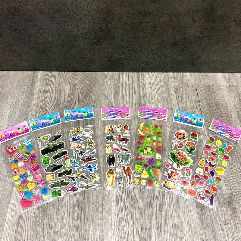 

Sticker Timbul/Sticker 3D/Mainan Sticker Anak Satuan/Sticker lucu/Sticker murah