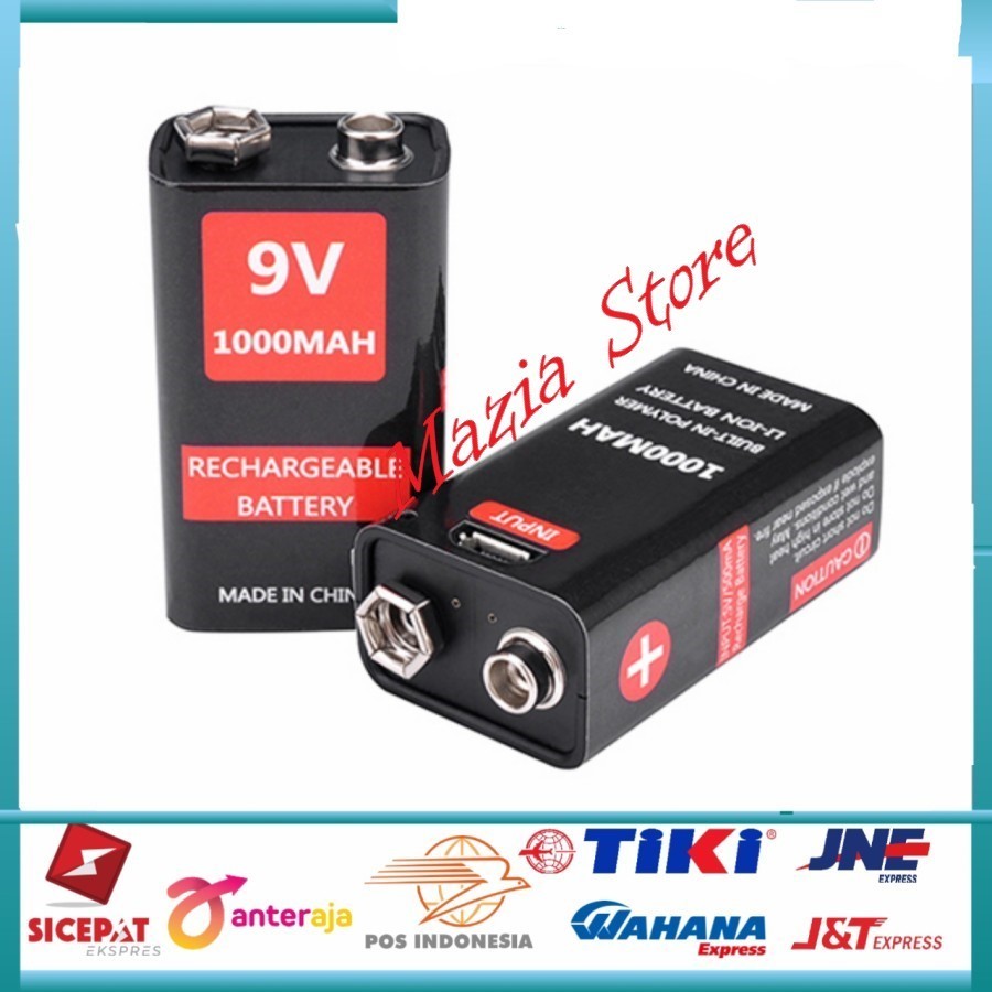 Baterai ReCharge Kotak 9V 1000Mah