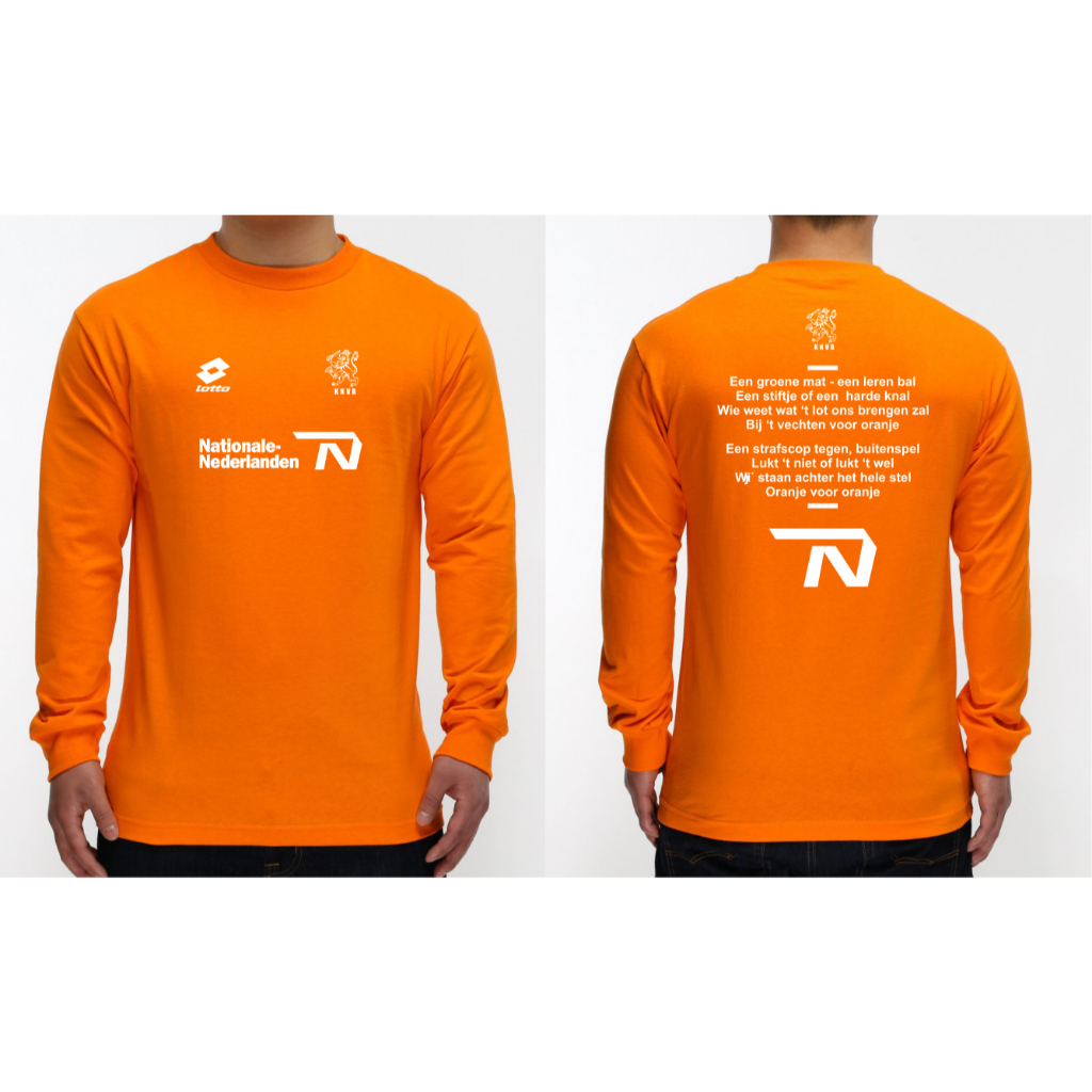 T-SHIRT KAOS TRAINING TIMNAS BELANDA 1994 LENGAN PANJANG