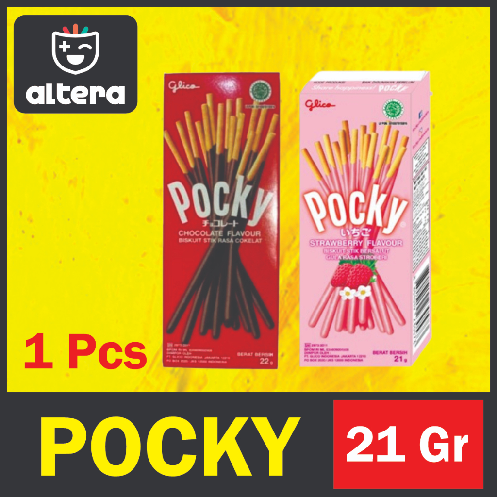 

Glico Pocky 21Gr Mini - Strawberry / Cokelat - MURAHHHH