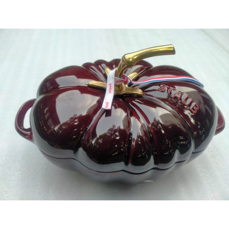 original staub cast iron cocotte tomato 25 cm