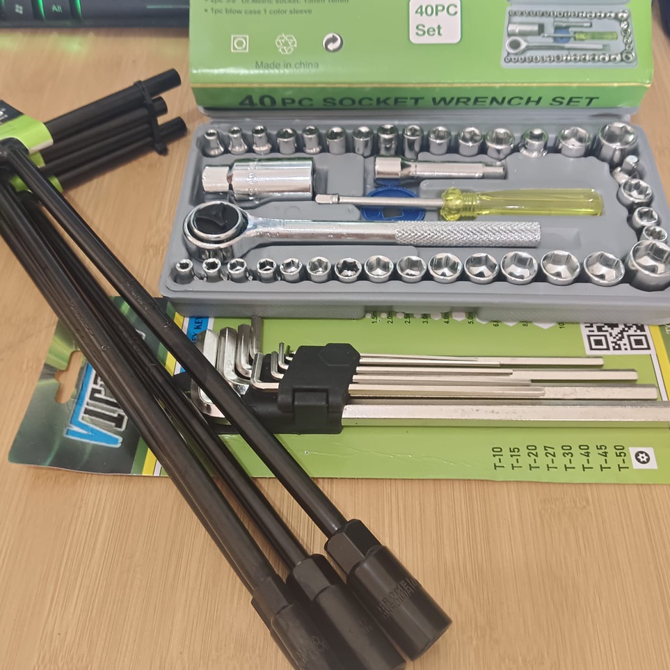 Free Garansi Paket Kunci Sok T Tekiro 4Pcs  Kunci Sok Set 4Pcs  Kunci L Set 9Pcs  BISA COD  Kunci 1s