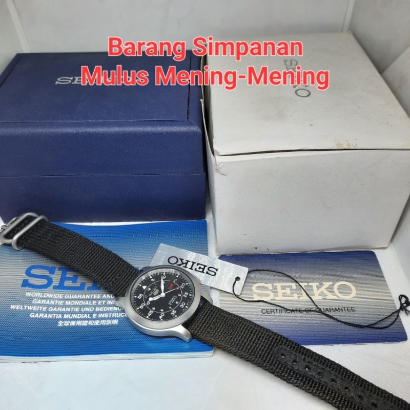 Seiko 5 Military SNK809K2 Black Hitam SNK809 Not SNK803 SNK807 SNK805 Automatic 7s26-02J0 Nylon