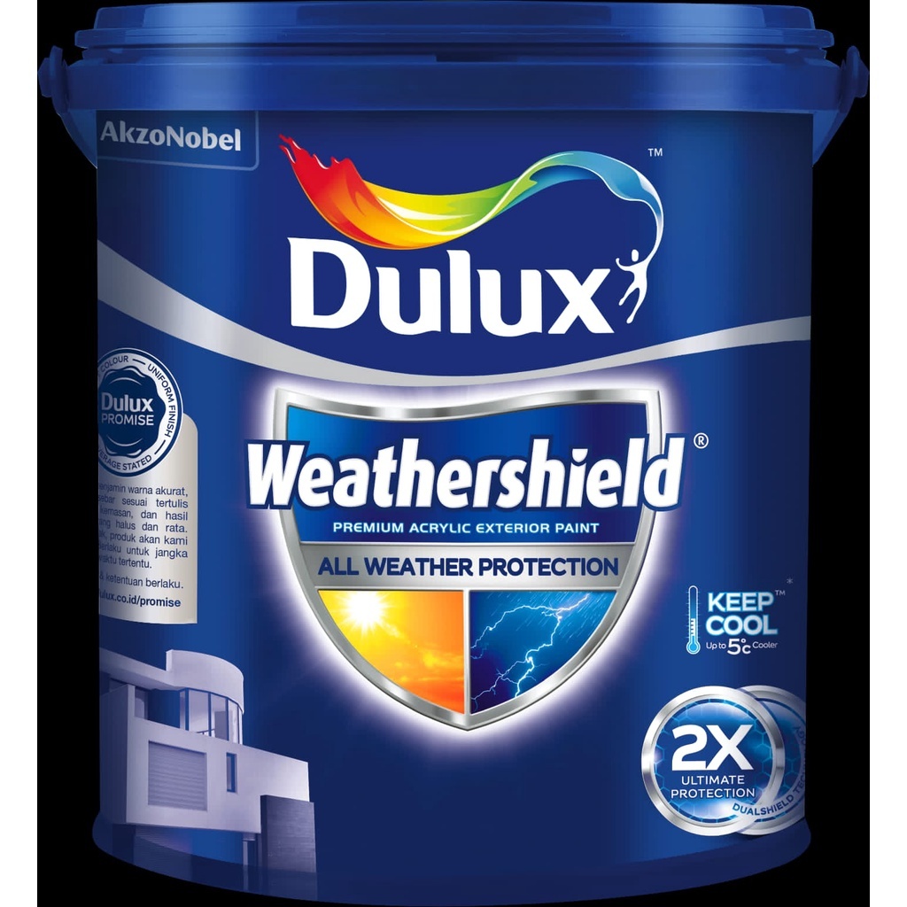 Dulux Weathershield, Cat Exterior Premium Terbaik Murah Meriah By Dulux *2.5 Ltr*