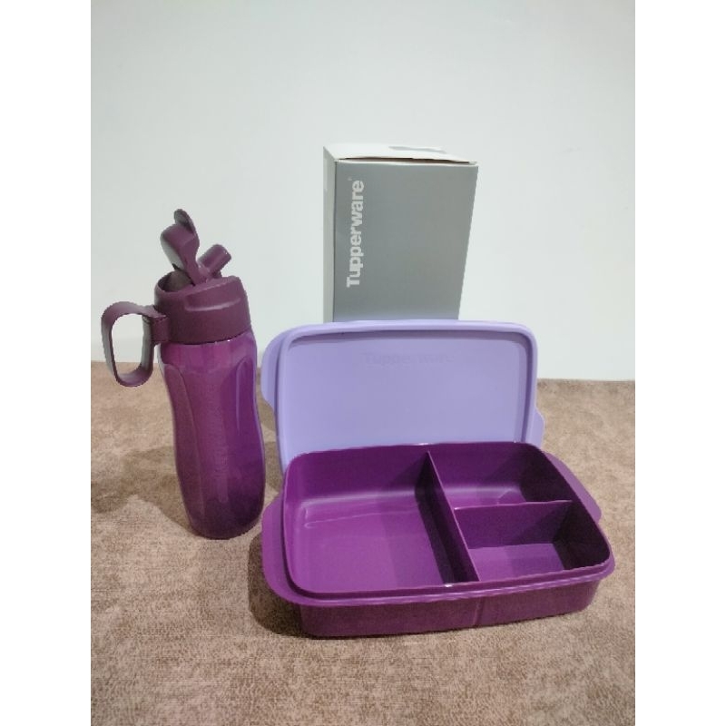 Bekal Tupperware/bekal sekolah/bekal anak/eco straw/eco fashion/eco 500ml/bottle Tupperware/botol Tu