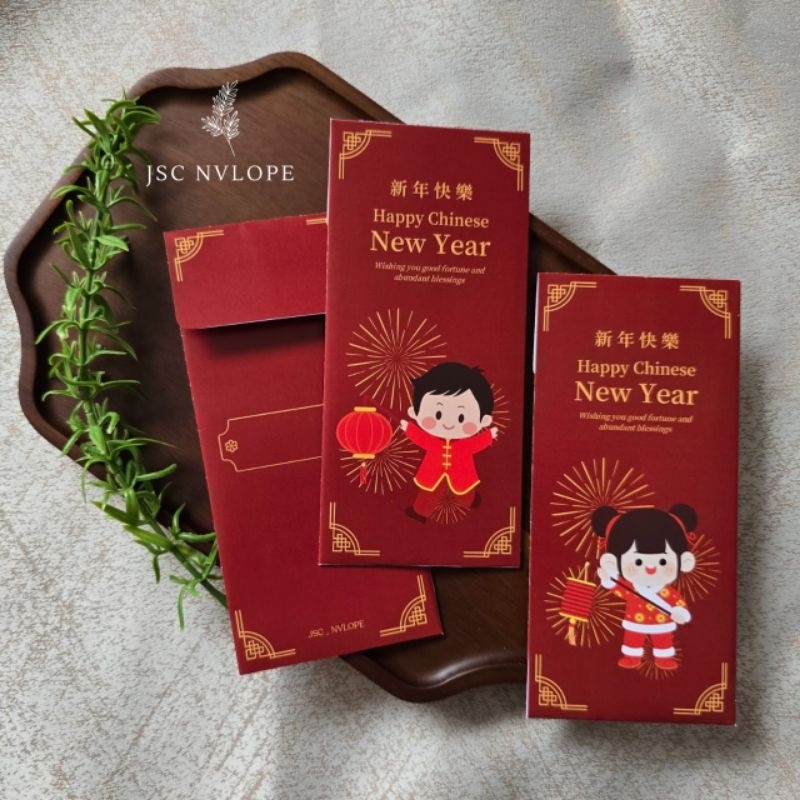

Angpao Amplop Chinese New Year, Imlek, Sincia. SIZE LARGE Lunar New Year Money Envelope. Custom Amplop Lebaran Wedding Birthday dll by JscNvlope
