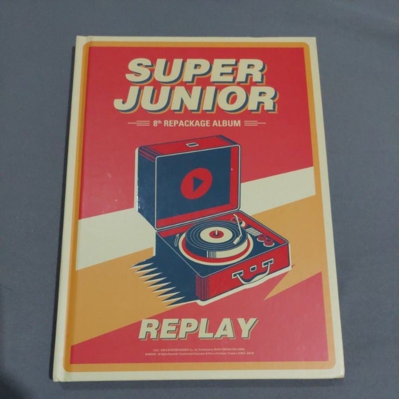 Unsealed Preloved Super Junior 8th Repackage Album Replay SM Entertainment