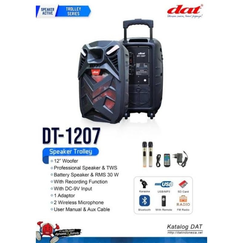 Speaker DAT DT1207 12inci. Baru