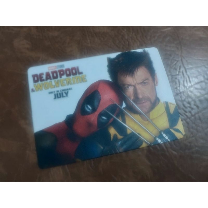 kartu postcard original movie cineplex deadpool and wolverine