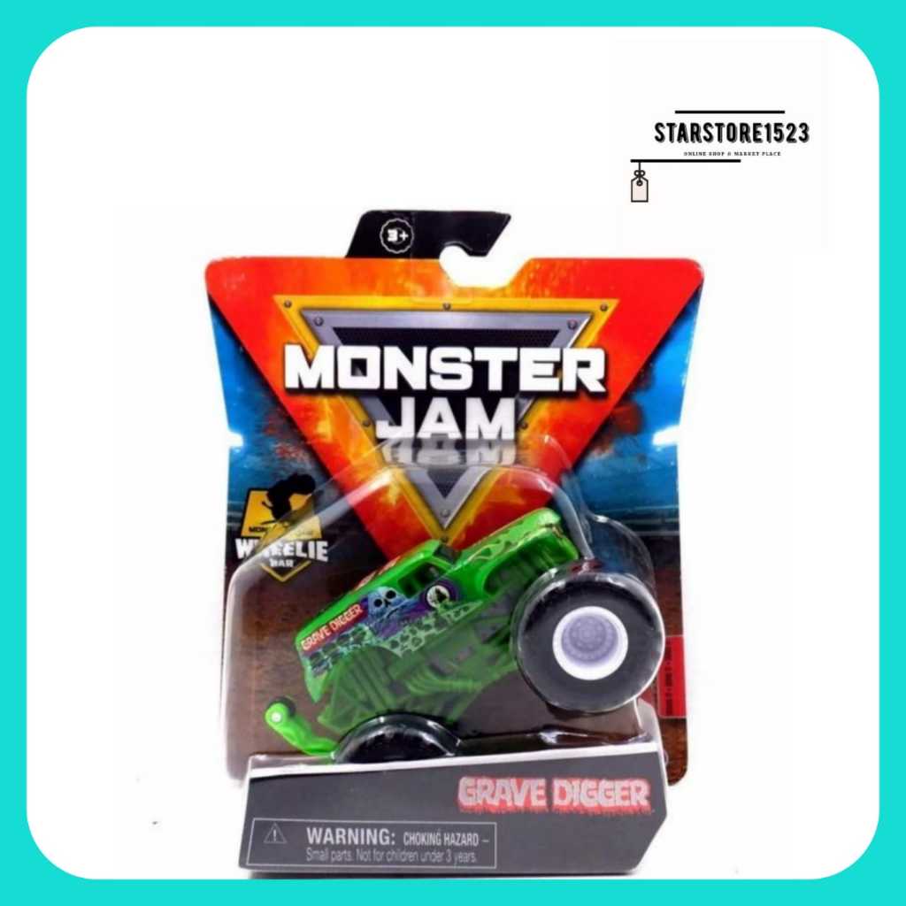 MJ Hotwheels Grave Digger Green