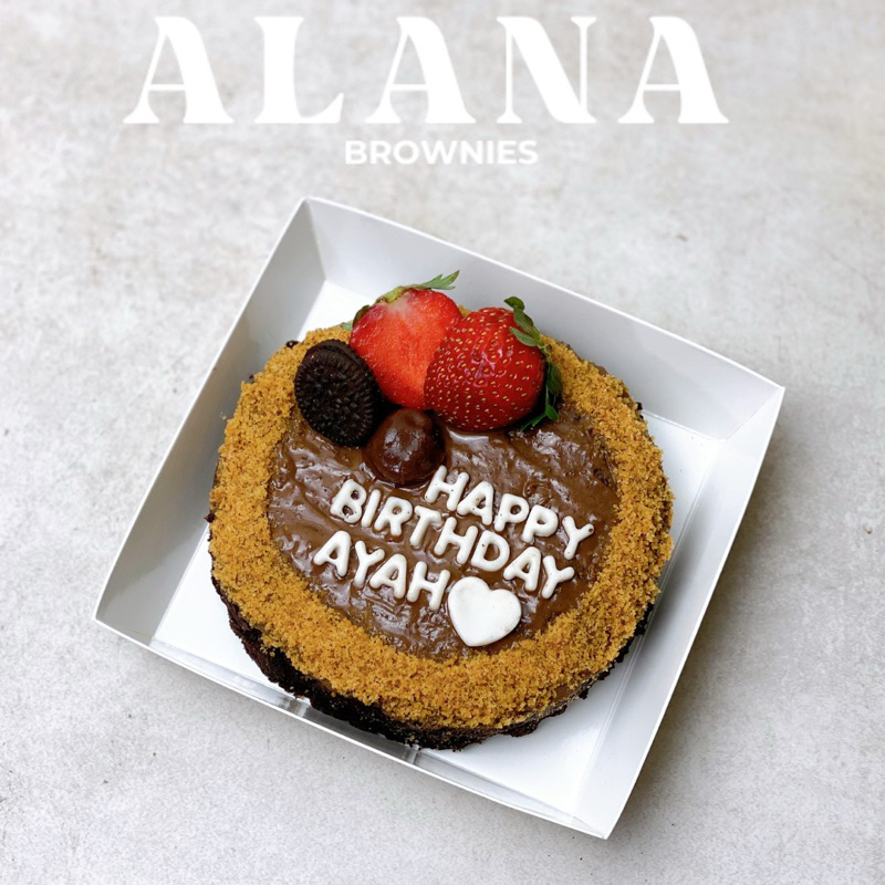 

(PO 1 HARI) Mini Brownies Birthday | Alana Brownies | Kue Ulang Tahun