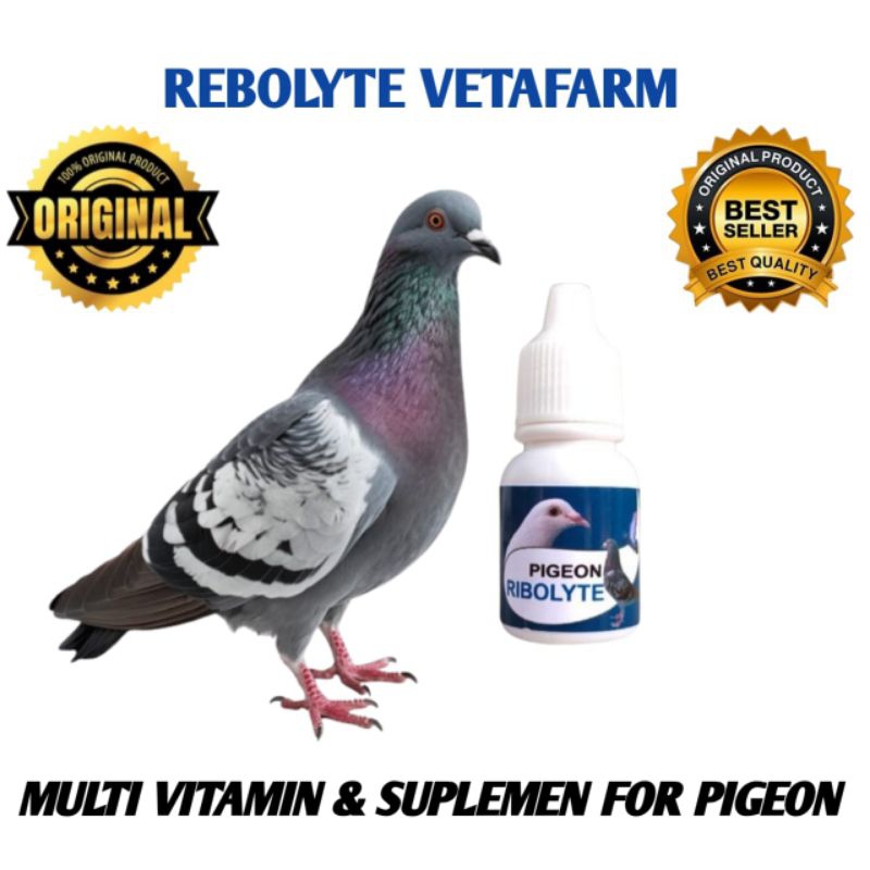 MENAMBAH PERFOMA MERPATI KOLONG JADI JUARA,RIBOLYTE VETAFARM  *reepack kemasan 10 ml