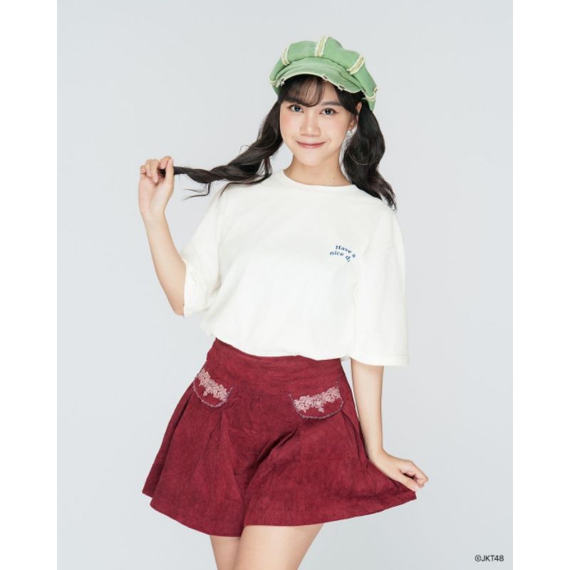 Kaos JKT48 Birthday Lulu Salsabila (Lulu) | T-Shirt New 2024 Pria Wanita - Putih