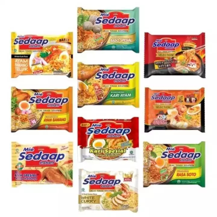 

Sedaap Mie Instan Rasa Ayam Bawang dan Soto Baked Mie Instan Goreng dan Soto Bag