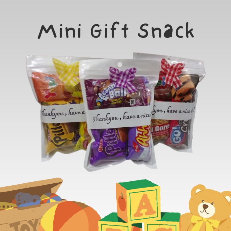 

Mini Gift Snack Ulang Tahun / Mini Hampers Tanpa Minimal Order Pita Kotak