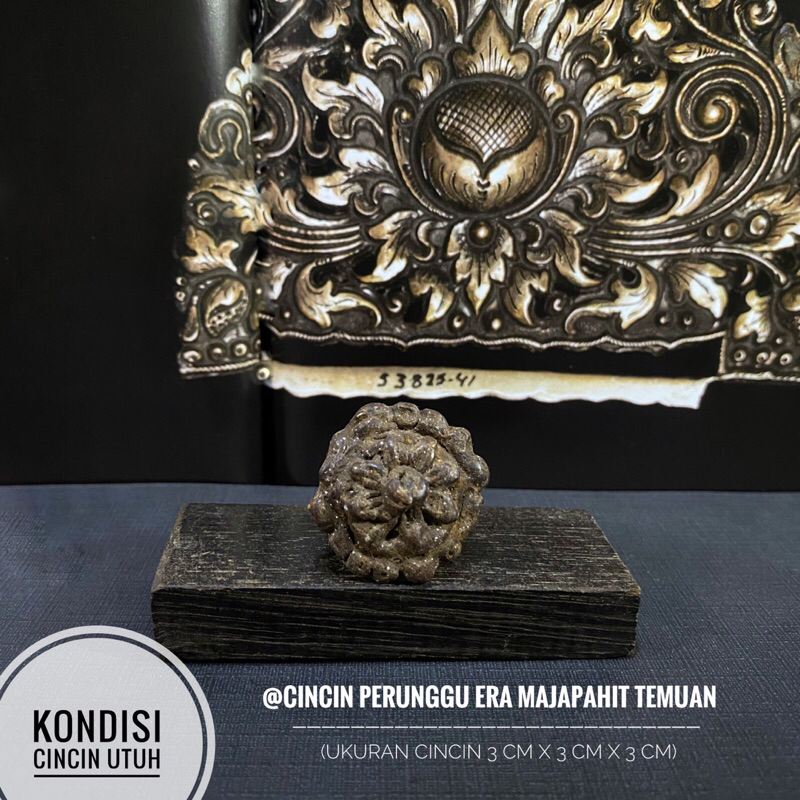 Cincin Perunggu Era Majapahit Temuan C50 atau Cincin Surya Majapahit atau Perhiasan Kuno