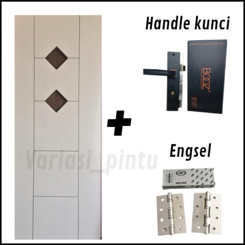 set pintu Handle kunci dan engsel / pintu kunci engsel / pintu minimalis / pintu kamar / pintu