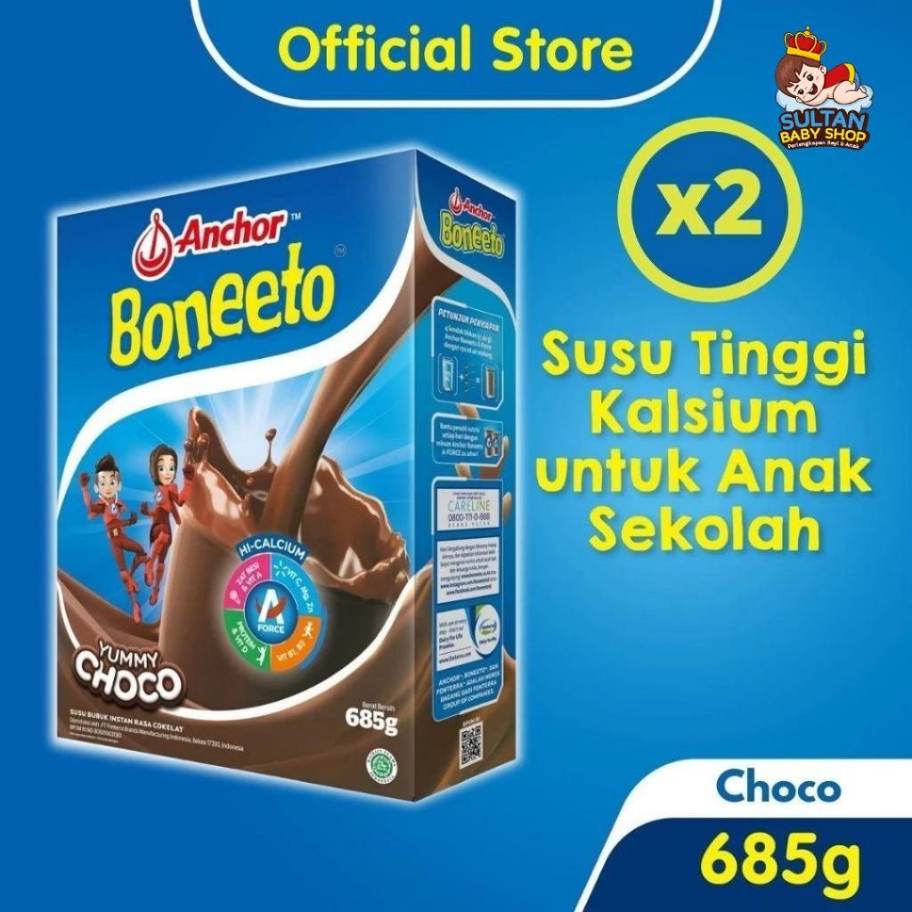 

Boneeto Susu Bubuk Anak Sekolah Creamy Vanilla / Yummy Choco 685g