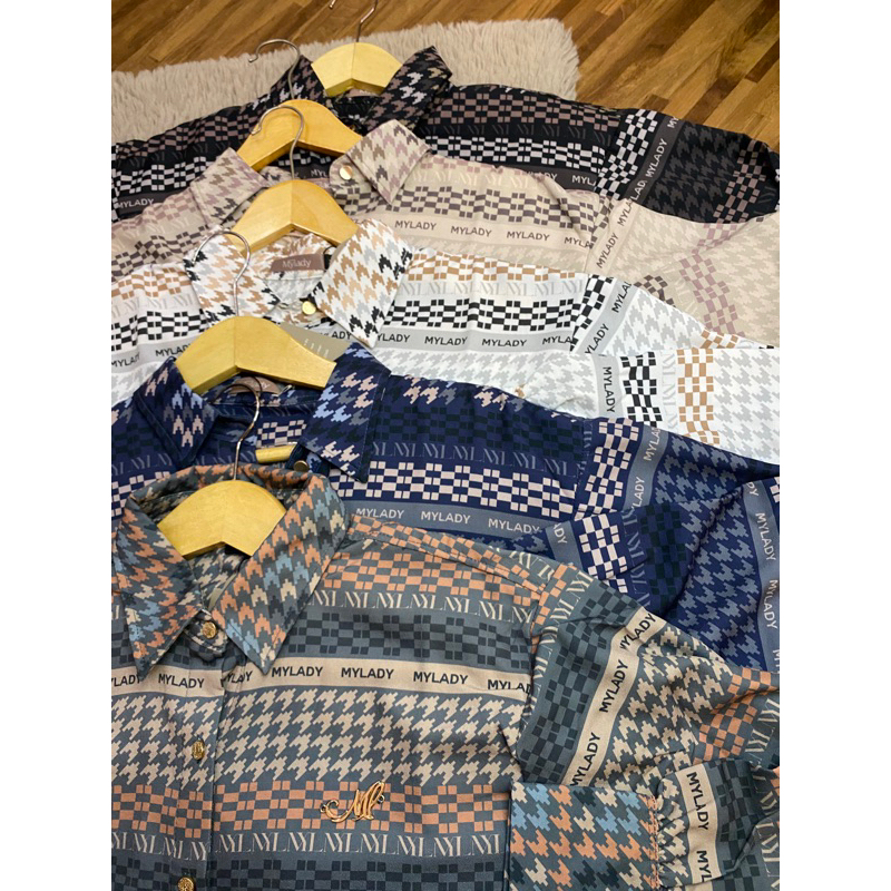 Mylady hijab PIXEL SHIRT kemeja atasan