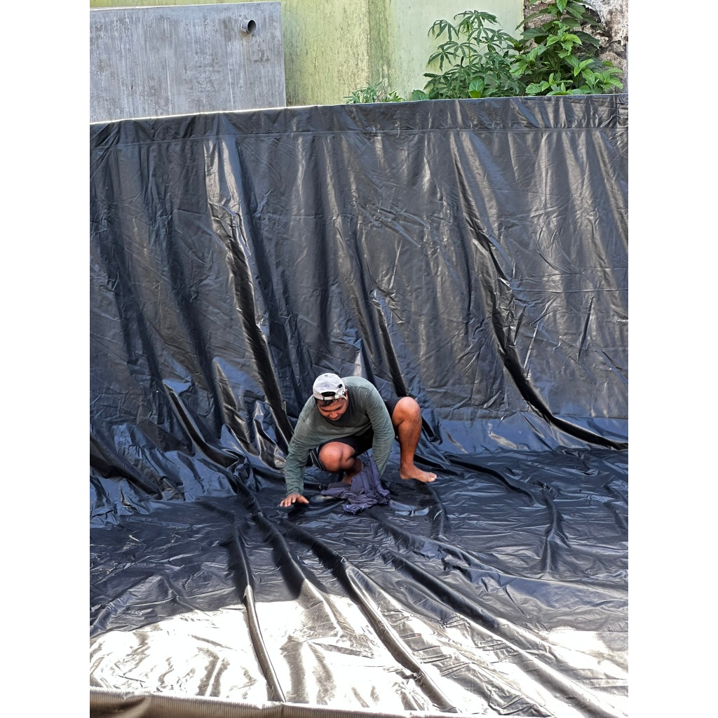 Kolam Terpal Bulat Fullset Orchid Diameter 2,5 tinggi 1,7 meter besi wiremesh 6mm