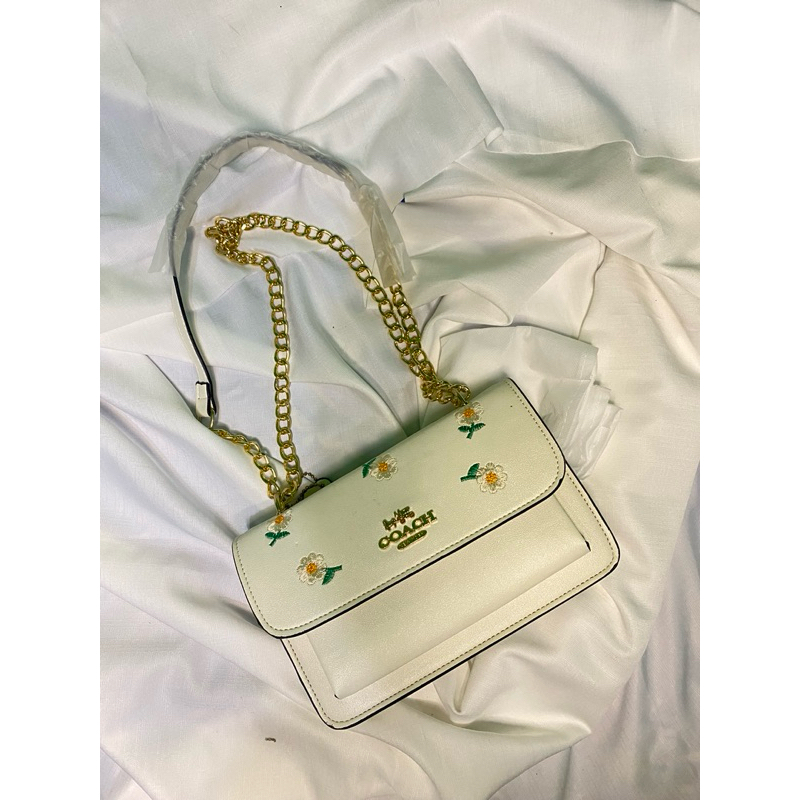 Tas Coach Selempang Putih New