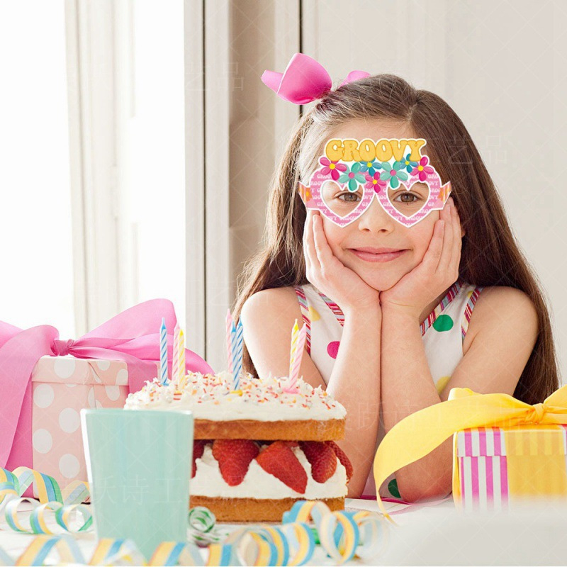 Kacamata Ulang tahun happy birthday Desain Kartun Untuk Wanita hadiah ulang tahun