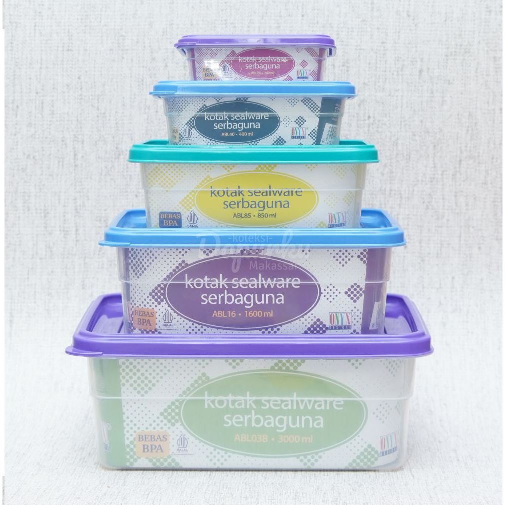 KDM Onyx Sealware | Kotak Penyimpanan Serbaguna | Food Container | Tempat Penyimpanan Kedap Udara | 