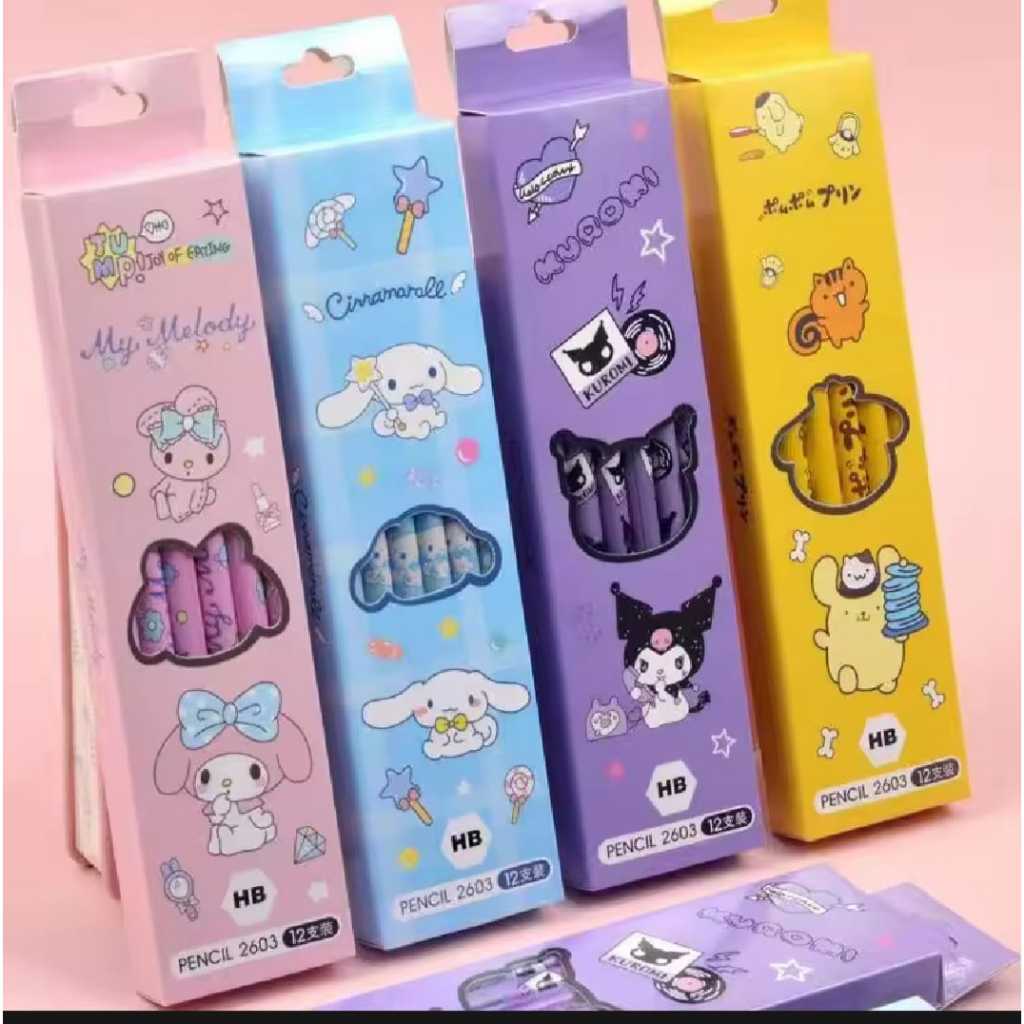 

PENSIL 2B KUROMI MELODY CINNAMOROLL UNICORN