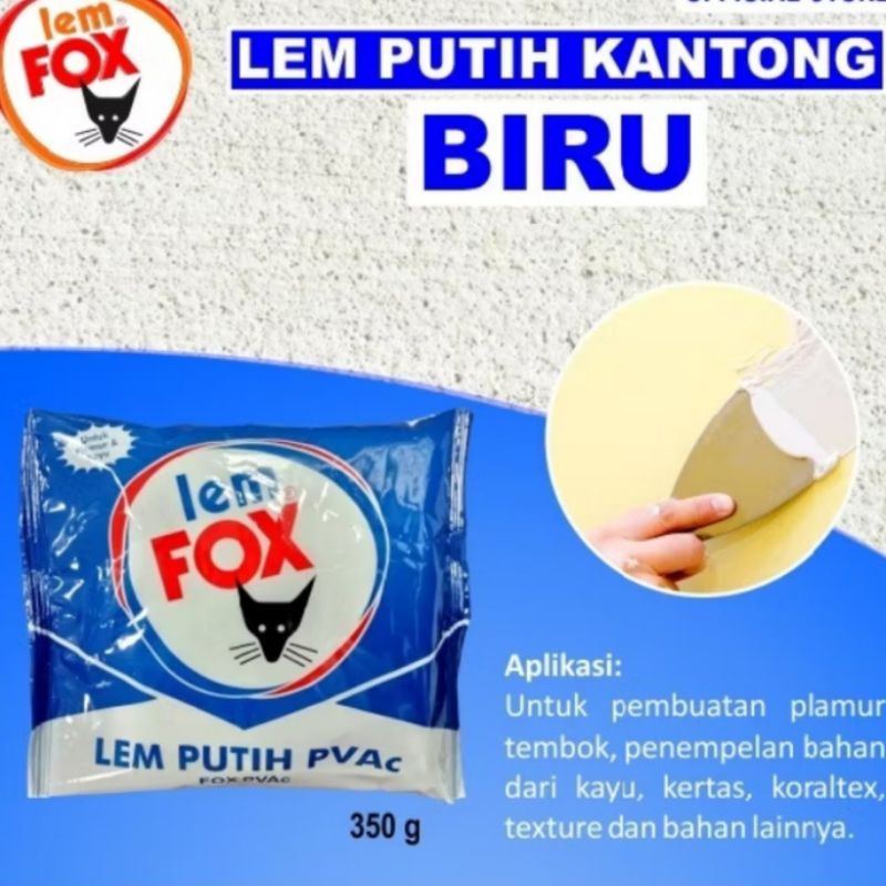 

LEM FOX PLASTIK PUTIH 350 g TERMURAH BISA COD
