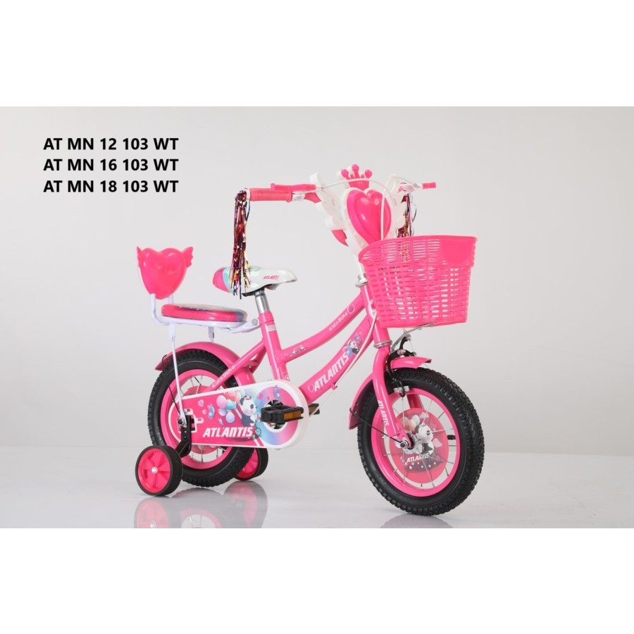 Mini 12 16 18 atlantis 103 WT musik sepeda anak perempuan cewe sepeda mini