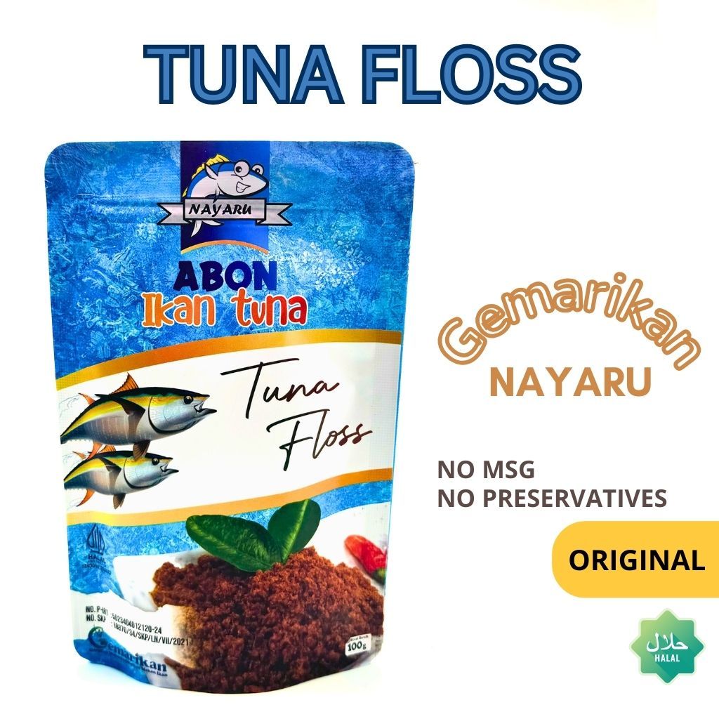 

Abon Ikan Tuna Premium Floss Original Manis Gurih Tidak Amis No MSG Pengawet MPASI Halal Higienis