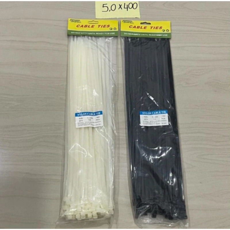 

kabel ties 400mm isi 100pcs pengikat wayar 40cm nylon cable tie 5x400