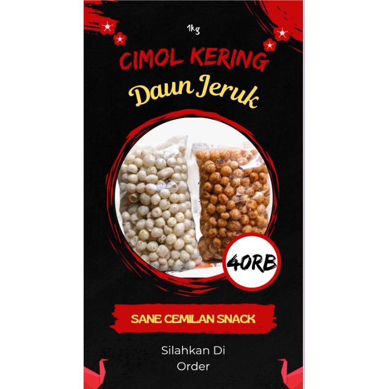 

Endog Lewo/Emplot Cimol Kering 1kg pedas dan original