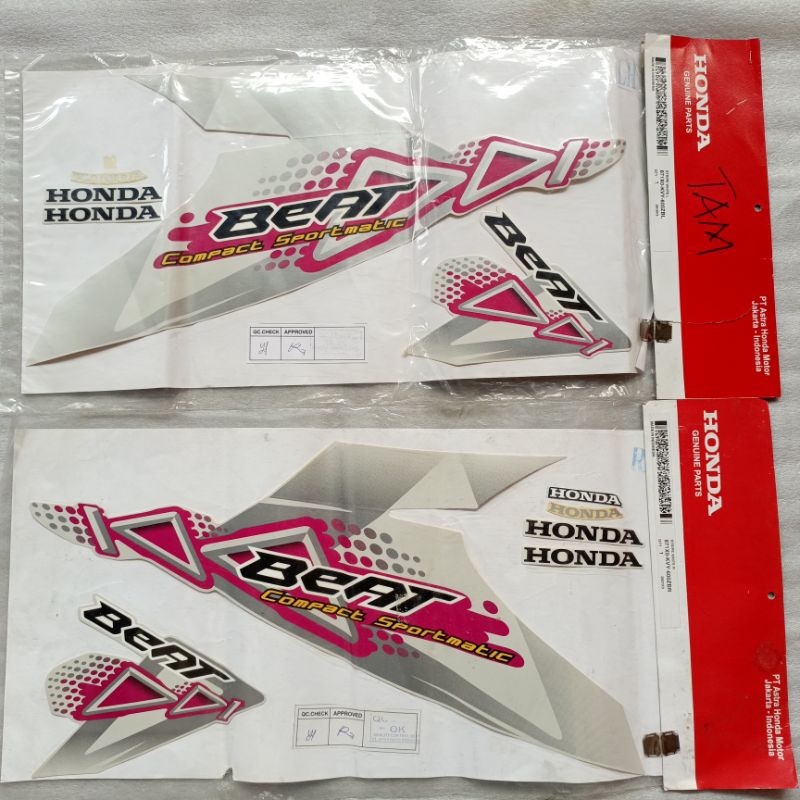 STRIPING HONDA BEAT KARBU PUTIH 2011 ORIGINAL 871X0KVY600