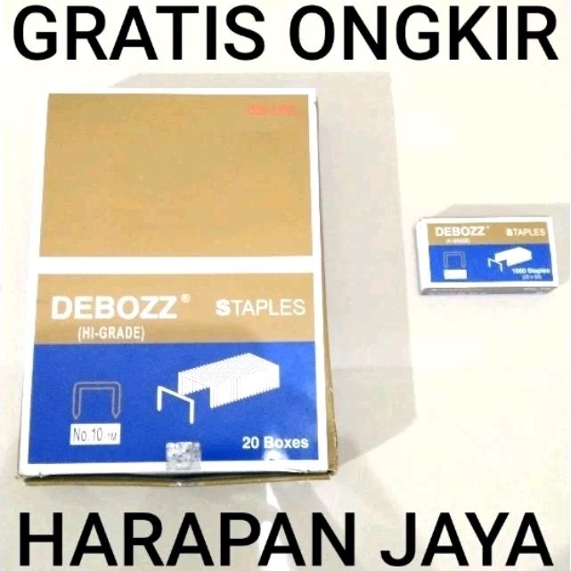 

Isi Staples Kecil No.10-1M DB-10G DEBOZZ High Grade Per Pak ( ISI 20 KOTAK )