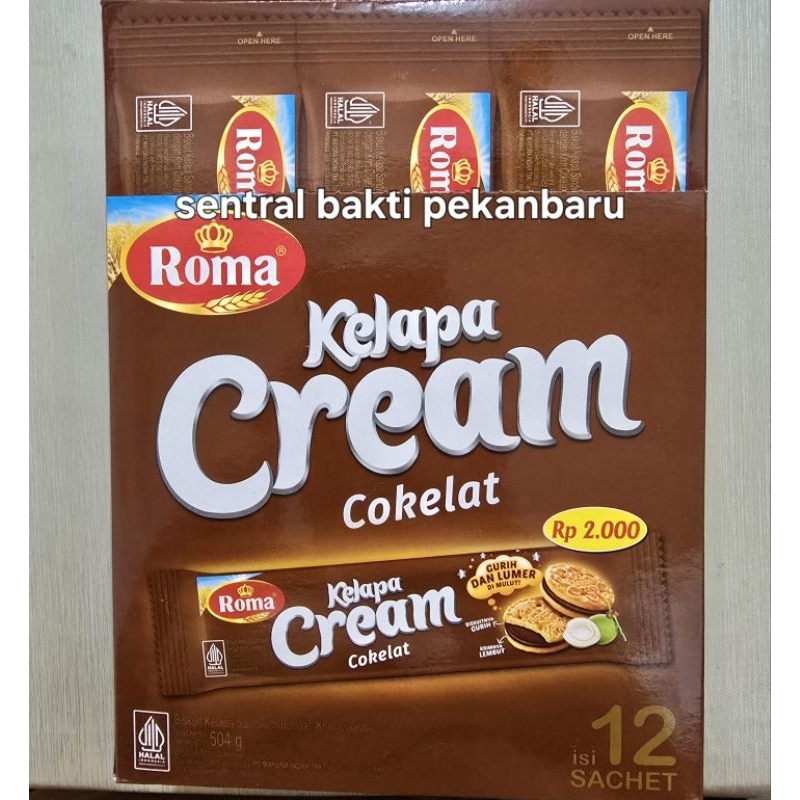 

ROMA KELAPA CREAM COKELAT I SUSU VANILA 12X42GR