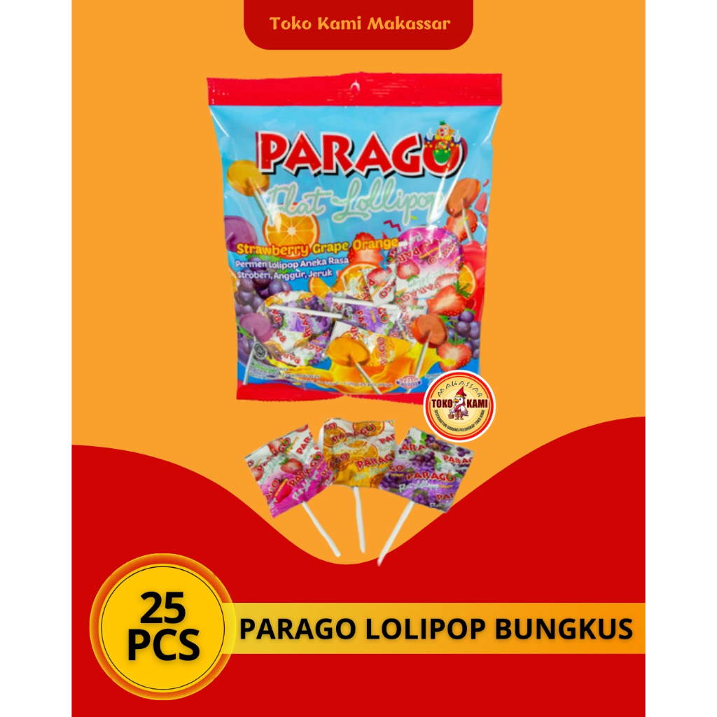 

Permen Lolypop Parago flat Lollipop isi 25 Pcs