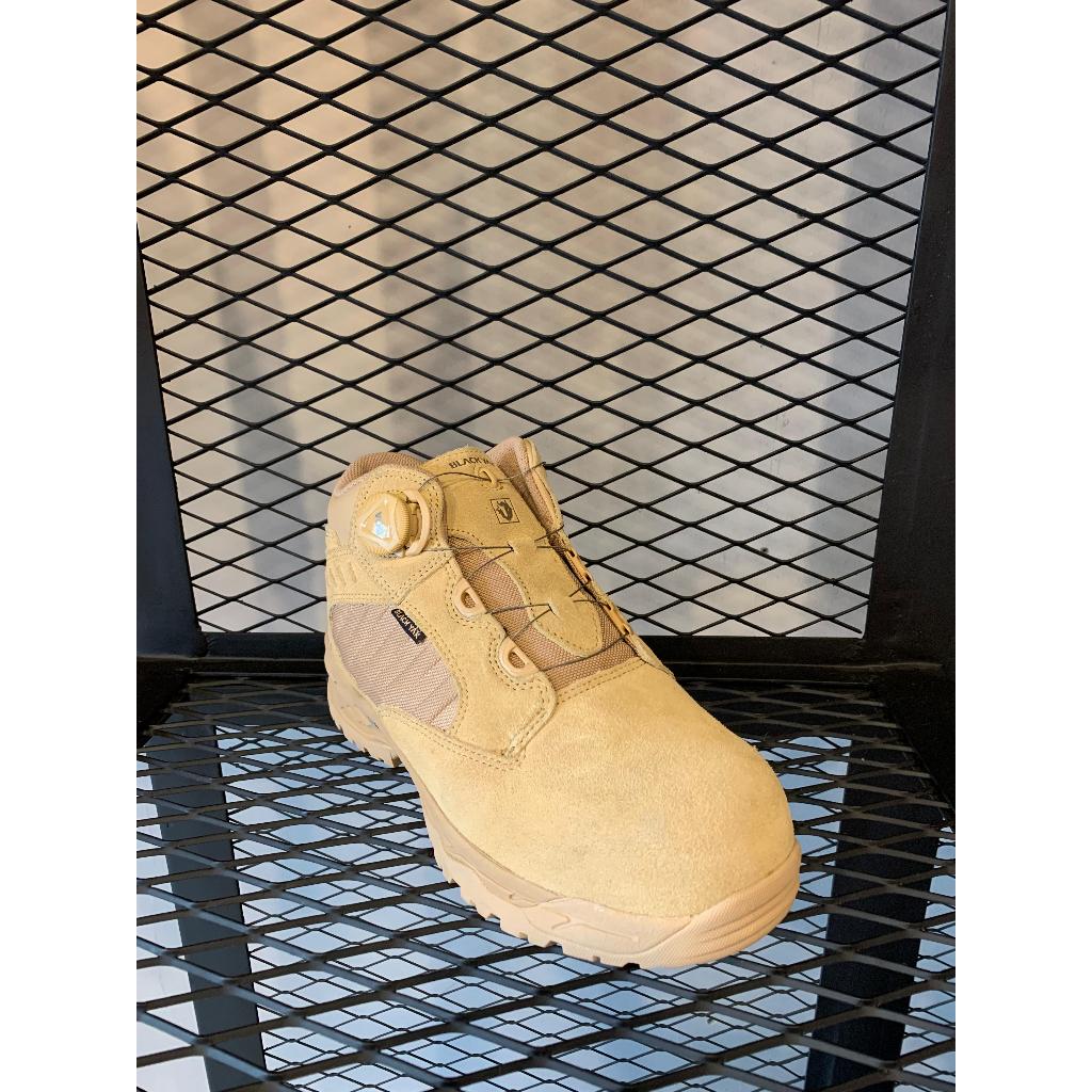 Sepatu Safety Black Yak 501D BOA / 501 TALI Cream - Sepatu Sport Safety Black Yak 501 D BOA / 501 TA