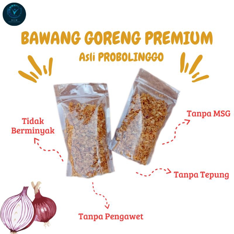

Bawang Goreng Asli Bawang Goreng Probolinggo 100 gram, Bawang Merah Goreng