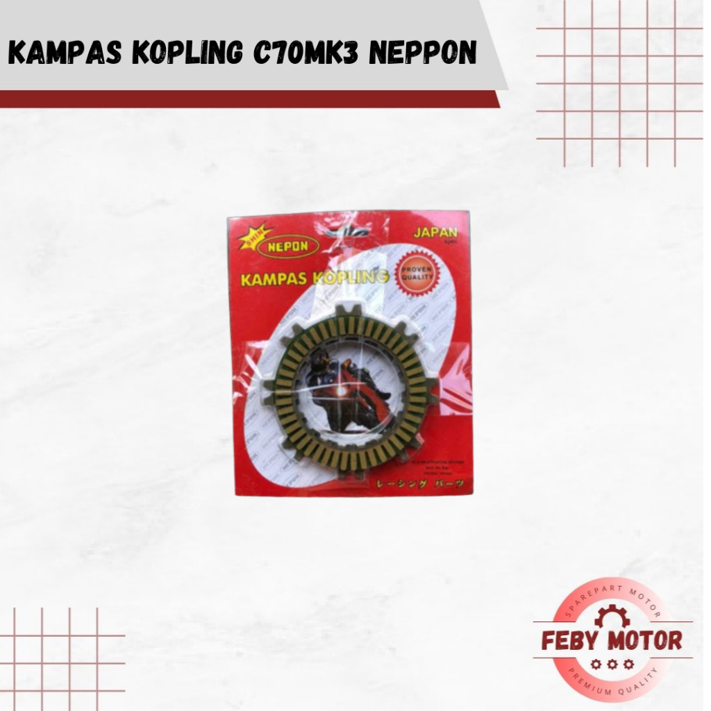 NEPON Kampas Kopling C70MK3 || Kampas Kopling Plat Kopling C70MK3