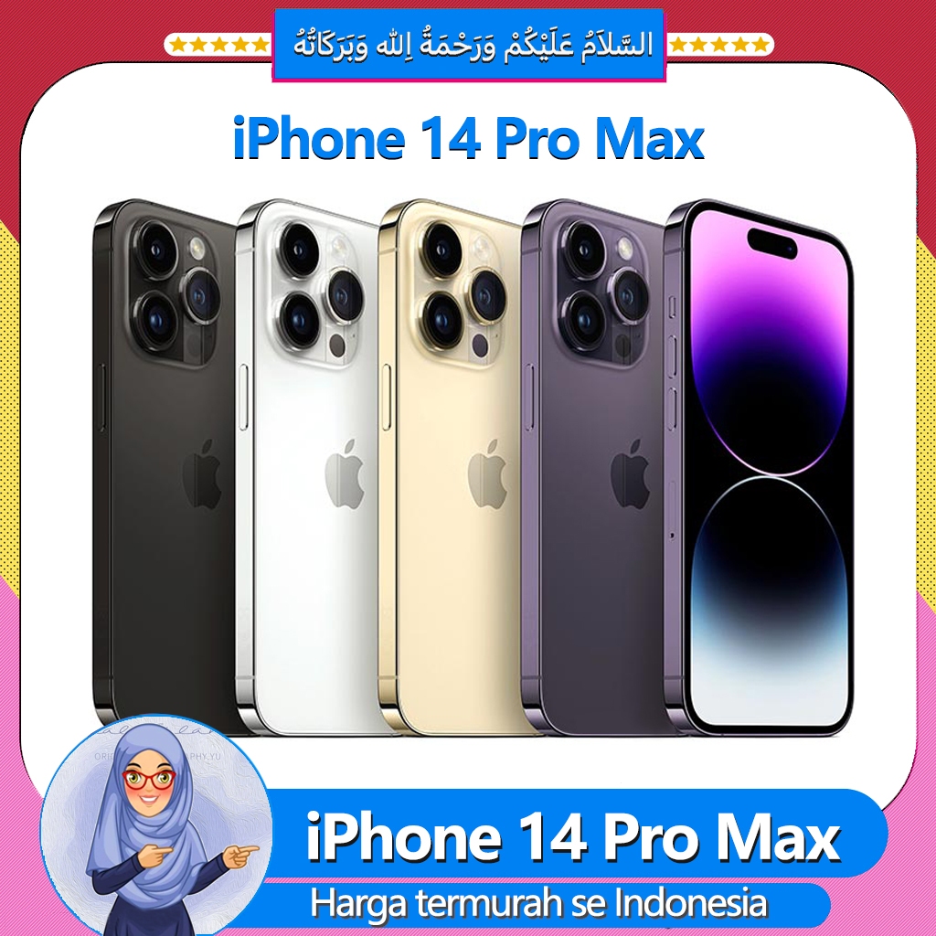 iPhone14Pro Max 1TB 512GB 256GB 128GB ip14pro max Second Original Mulus Harga termurah se Indonesia 