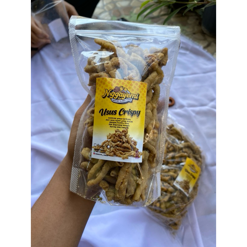 

Keripik Usus Original Gurih Asin Pedas 130g Terenak Termurah