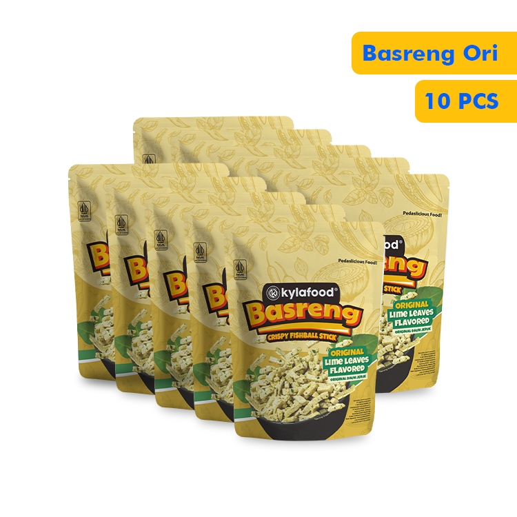 

Kylafood basreng original daun jeruk isi 10 pcs (80gr)