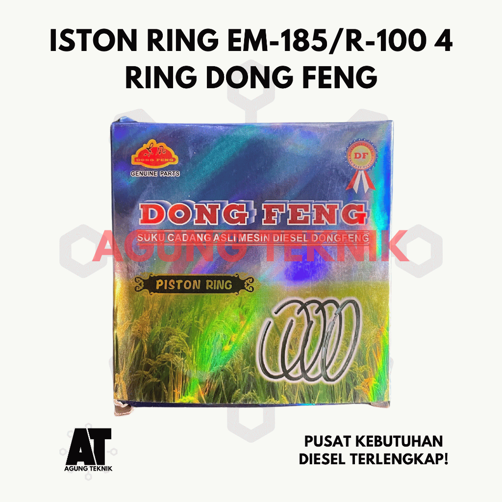 Piston Ring EM-185/R-100 / Ring Seker R100/EM185 4 Ring Dong Feng