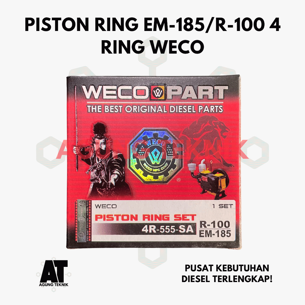 Piston Ring EM-185/R-100 / Ring Seker EM185/R100 4 Ring Weco