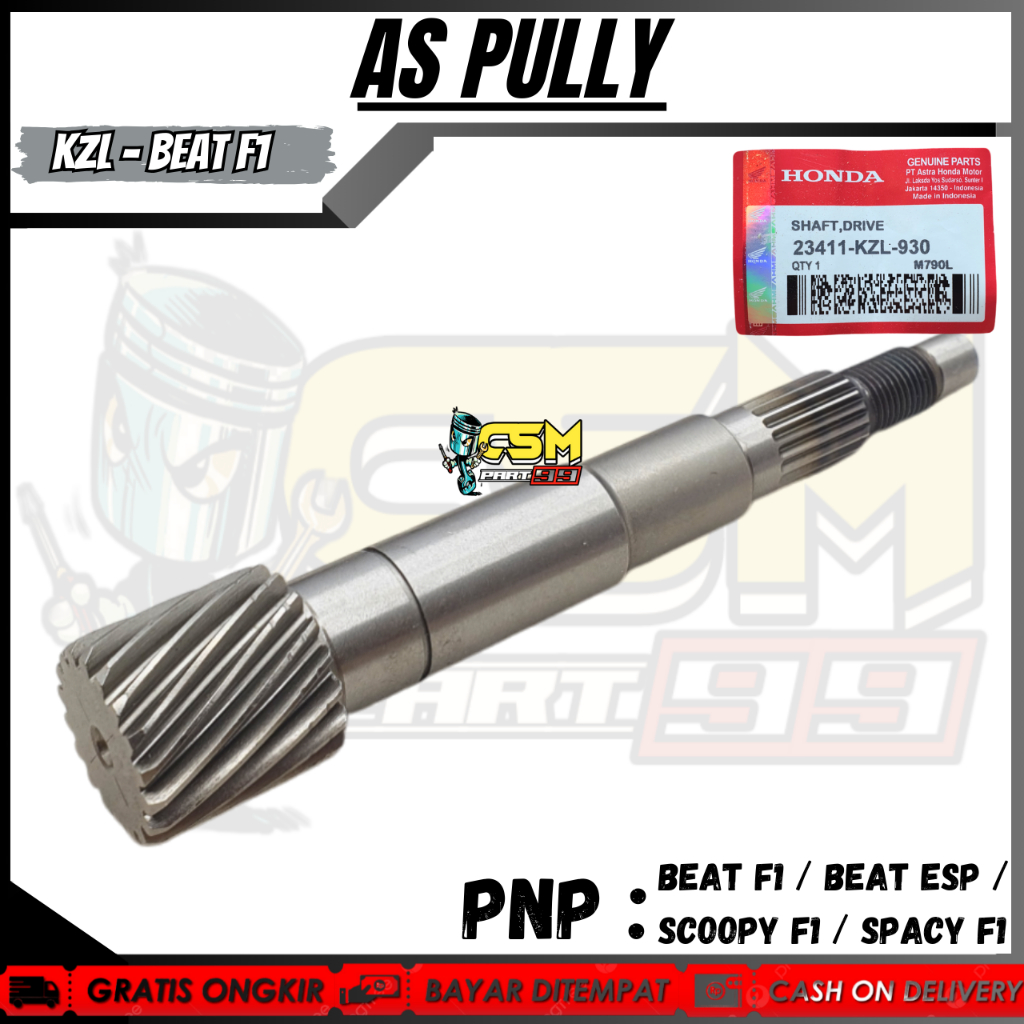 AS PULLY BELAKANG BEAT F1 / BEAT ESP / SCOOPY F1 / SPACY F1 / VARIO 110 F1